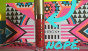 Birch box July 2015 Stila Lipstick Nope