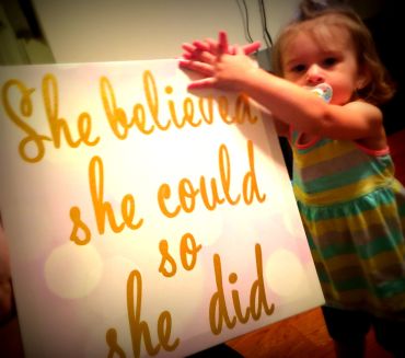 She Believed Canvas